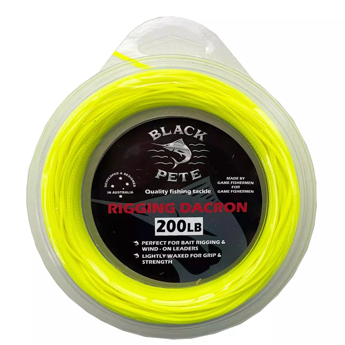Black Pete Rigging Dacron-Line - Dacron-Black Pete-Fluoro Yellow-200lb-30m-Fishing Station