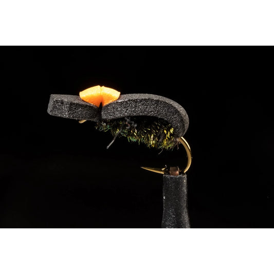Black Foam Beetle Freshwater Fly-Lure - Freshwater Fly-Manic Tackle Project-#14-Fishing Station