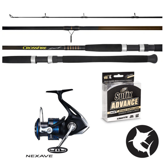 Blackfish/Whiting Beach/Estuary Fishing Combo - Nexave 3000 / Crossfire 1062