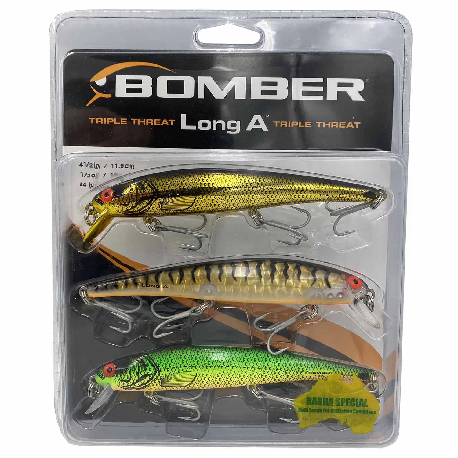 Bomber Long A Triple Threat - Barramundi Special-Lure - Hardbody-Bomber-Fishing Station