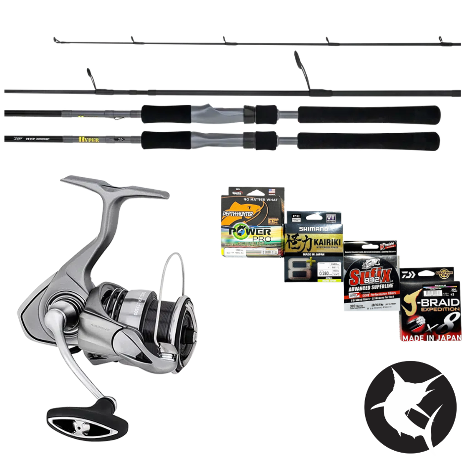 Bream/Flathead Estuary Fishing Combo - Daiwa TD Hyper 702LXS / Exceler LT 2000