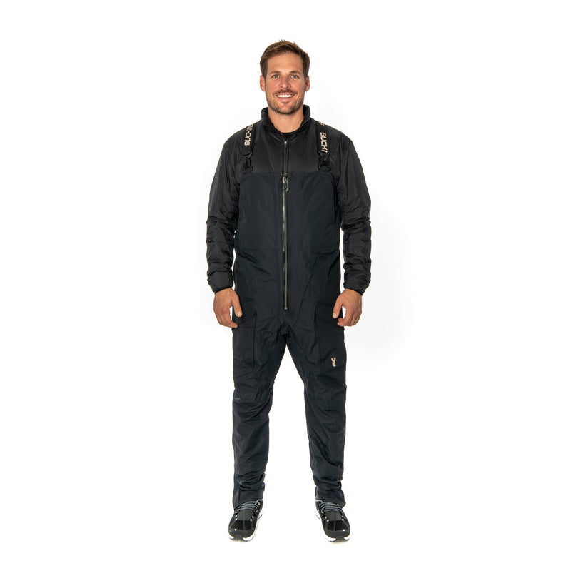 Load image into Gallery viewer, BUCK N’ BASS Reservoir Rain Shell Bib-Jumpers &amp; Jackets-BUCK N’ BASS-Black-Medium-Fishing Station
