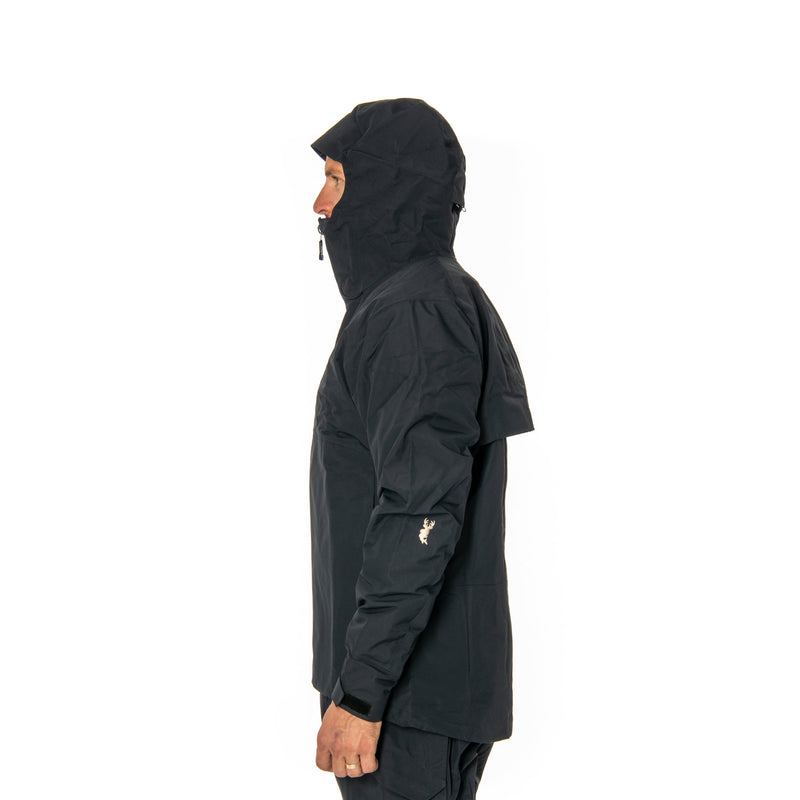 Load image into Gallery viewer, BUCK N’ BASS Reservoir Rain Shell Jacket-Jumpers &amp; Jackets-BUCK N’ BASS-Black-Small-Fishing Station
