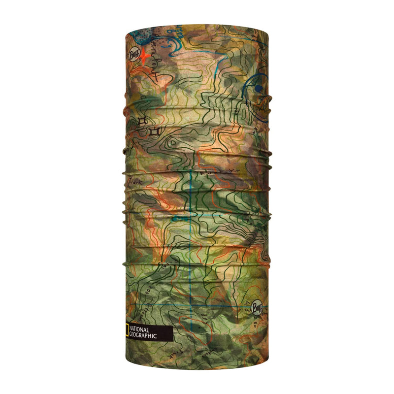 Load image into Gallery viewer, Buff Coolnet UV+ Multifunctional Headwear-Hats &amp; Headwear-Buff-Anawhata Khaki (National Geographic)-Fishing Station
