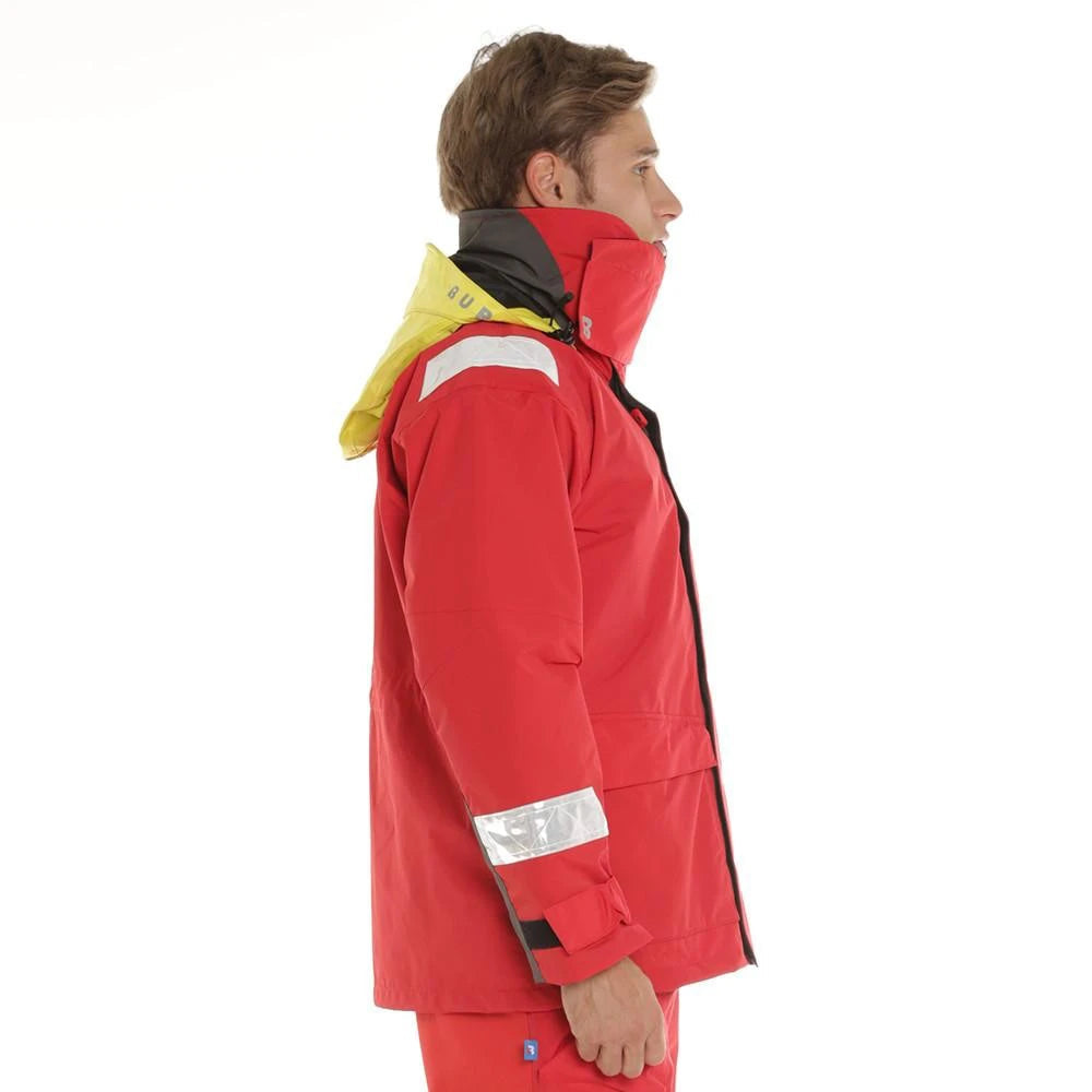 Burke Pacific Coastal CB10 Jacket - Red White-Jumpers & Jackets-Burke-XS-Fishing Station