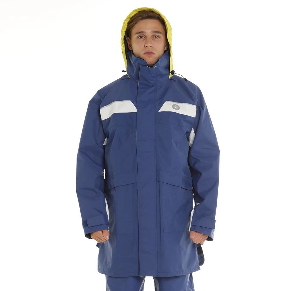 Burke Super Dry 3/4 Jacket - Blue White-Jumpers & Jackets-Burke-XS-Fishing Station