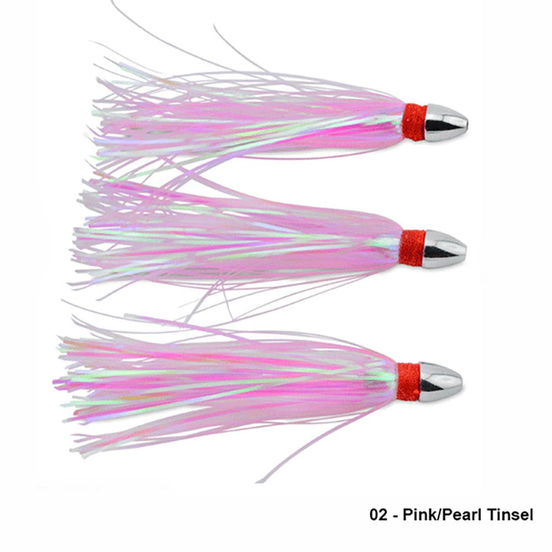Load image into Gallery viewer, C&amp;H Lures Pearl Baby (3pk) Skirted Trolling Lure-Lure - Skirted Trolling-C&amp;H Lures-Pink/Pearl-Fishing Station
