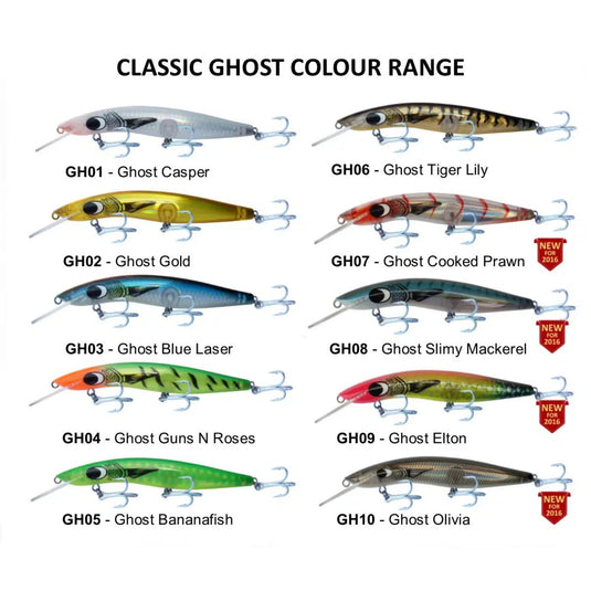 Classic Barra Ghost Series Hard Body Lure-Lure - Hardbody-Classic-Ghost Casper-120mm +3-Fishing Station