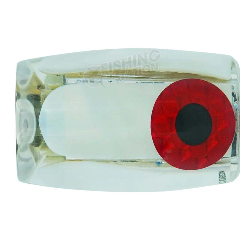 Load image into Gallery viewer, Coggin Lures 7&quot; Small Barrel-Lure - Skirted Trolling-Coggin Lures-White Head-Fishing Station
