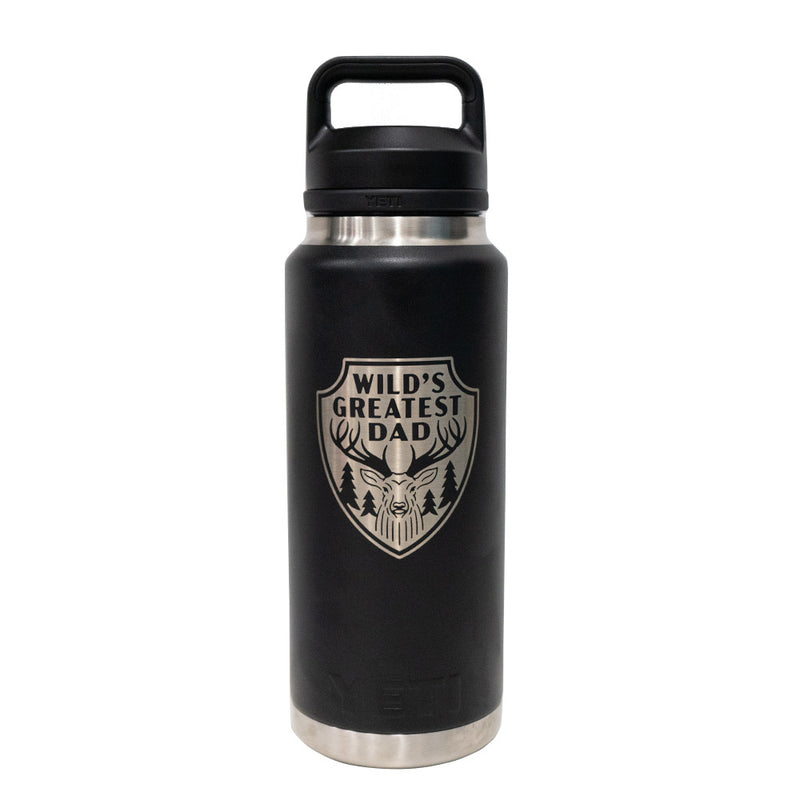 Load image into Gallery viewer, Yeti Rambler 36oz (1L) Reusable Bottle with Chug Cap - LIMITED EDITION DAD&#39;S DAY
