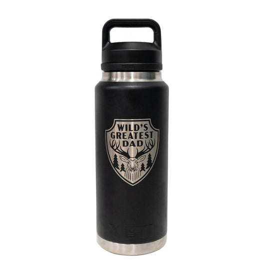 Yeti Rambler 36oz (1L) Reusable Bottle with Chug Cap - LIMITED EDITION DAD'S DAY