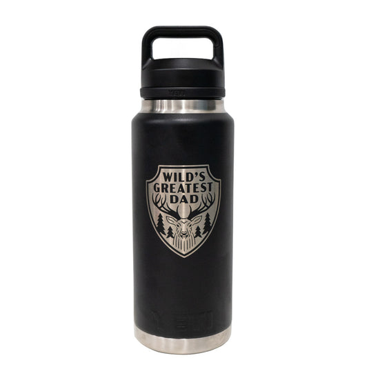 Yeti Rambler 36oz (1L) Reusable Bottle with Chug Cap - LIMITED EDITION DAD'S DAY