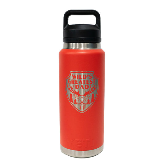 Yeti Rambler 36oz (1L) Reusable Bottle with Chug Cap - LIMITED EDITION DAD'S DAY