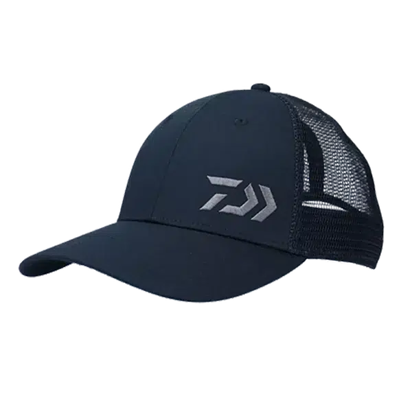 Daiwa 22 Curved Bill Cap-Accessories - Clothing & Footwear-Daiwa-Black/Black-Fishing Station