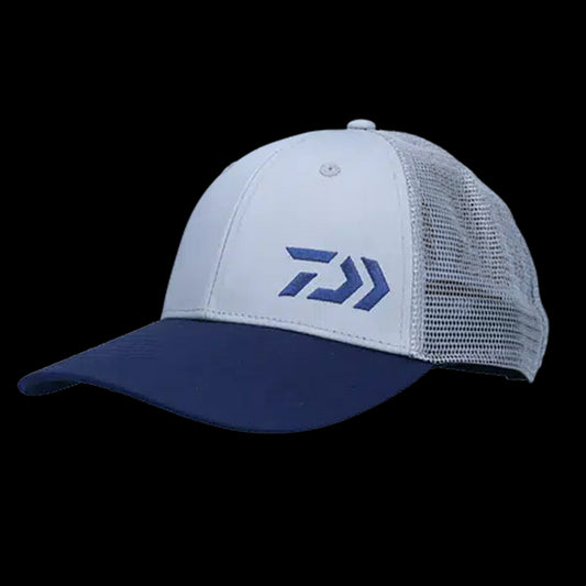Daiwa 22 Curved Bill Cap-Clothing & Footwear-Daiwa-Grey/Navy-Fishing Station