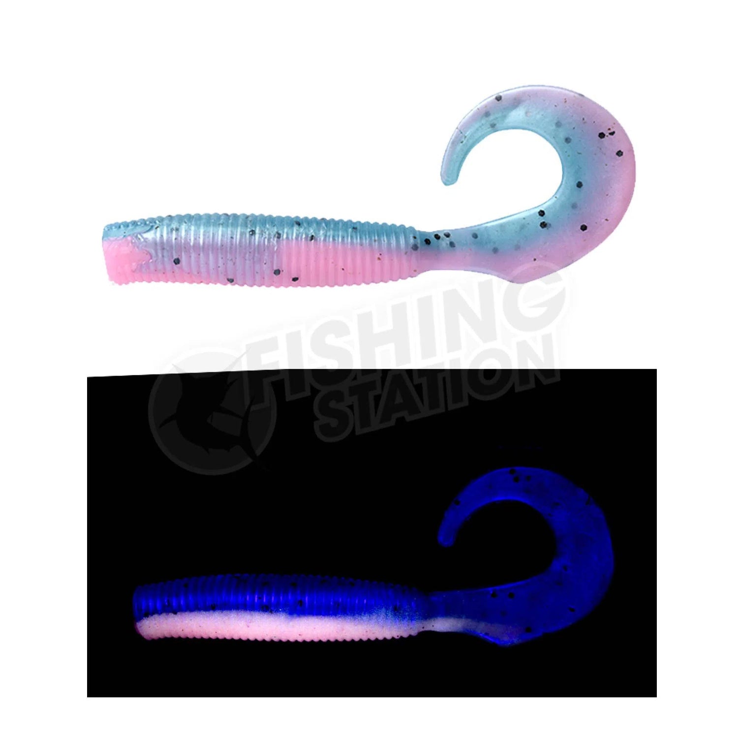 Daiwa Bait Junkie Grub-Lure - Soft Plastic-Daiwa-BP Iwashi Glow #28-4”-Fishing Station