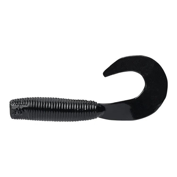 Daiwa Bait Junkie Grub-Lure - Soft Plastic-Daiwa-Black UV #13-2.5”-Fishing Station