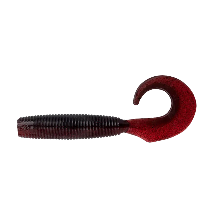 Load image into Gallery viewer, Daiwa Bait Junkie Grub-Lure - Soft Plastic-Daiwa-Motor Oil #1-2.5”-Fishing Station
