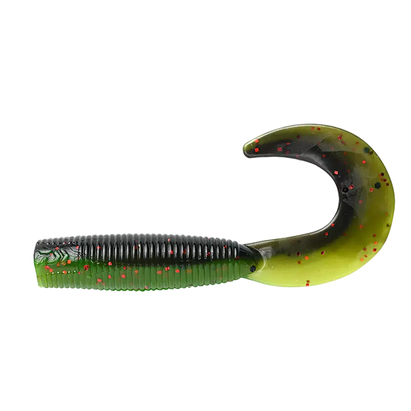 Load image into Gallery viewer, Daiwa Bait Junkie Grub-Lure - Soft Plastic-Daiwa-Motor Oil #1-2.5”-Fishing Station

