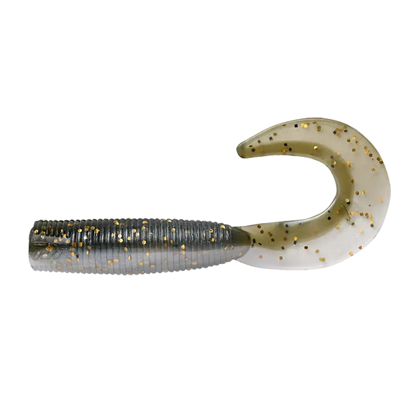 Load image into Gallery viewer, Daiwa Bait Junkie Grub-Lure - Soft Plastic-Daiwa-Motor Oil #1-2.5”-Fishing Station
