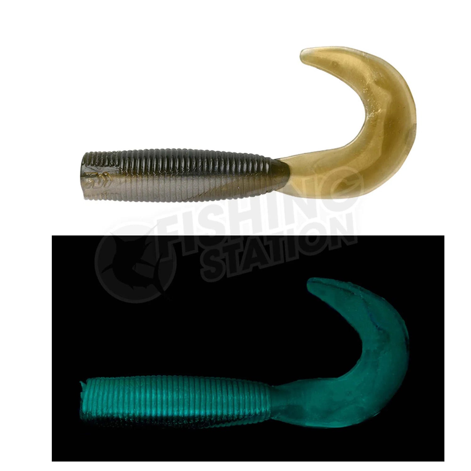 Daiwa Bait Junkie Grub-Lure - Soft Plastic-Daiwa-Motor Oil #1-2.5”-Fishing Station