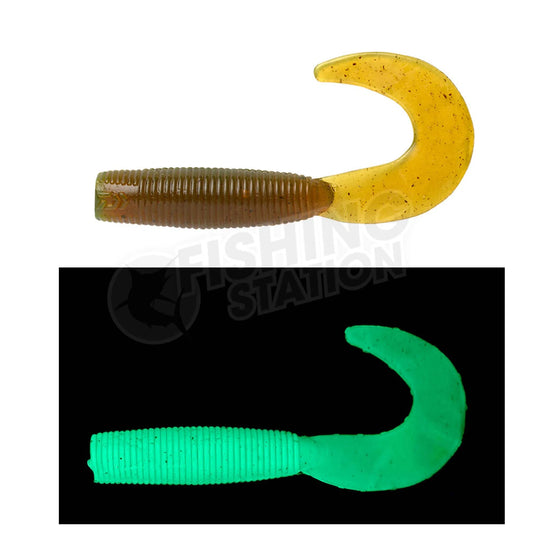 Daiwa Bait Junkie Grub-Lure - Soft Plastic-Daiwa-Motor Oil 