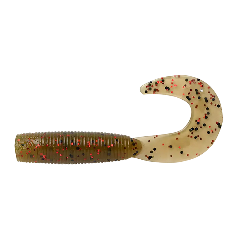 Load image into Gallery viewer, Daiwa Bait Junkie Grub-Lure - Soft Plastic-Daiwa-Motor Oil #1-2.5”-Fishing Station
