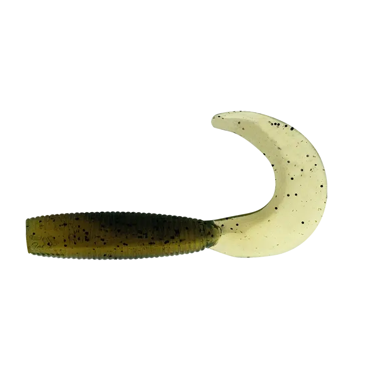 Load image into Gallery viewer, Daiwa Bait Junkie Grub-Lure - Soft Plastic-Daiwa-Olive Oil #53-2.5”-Fishing Station
