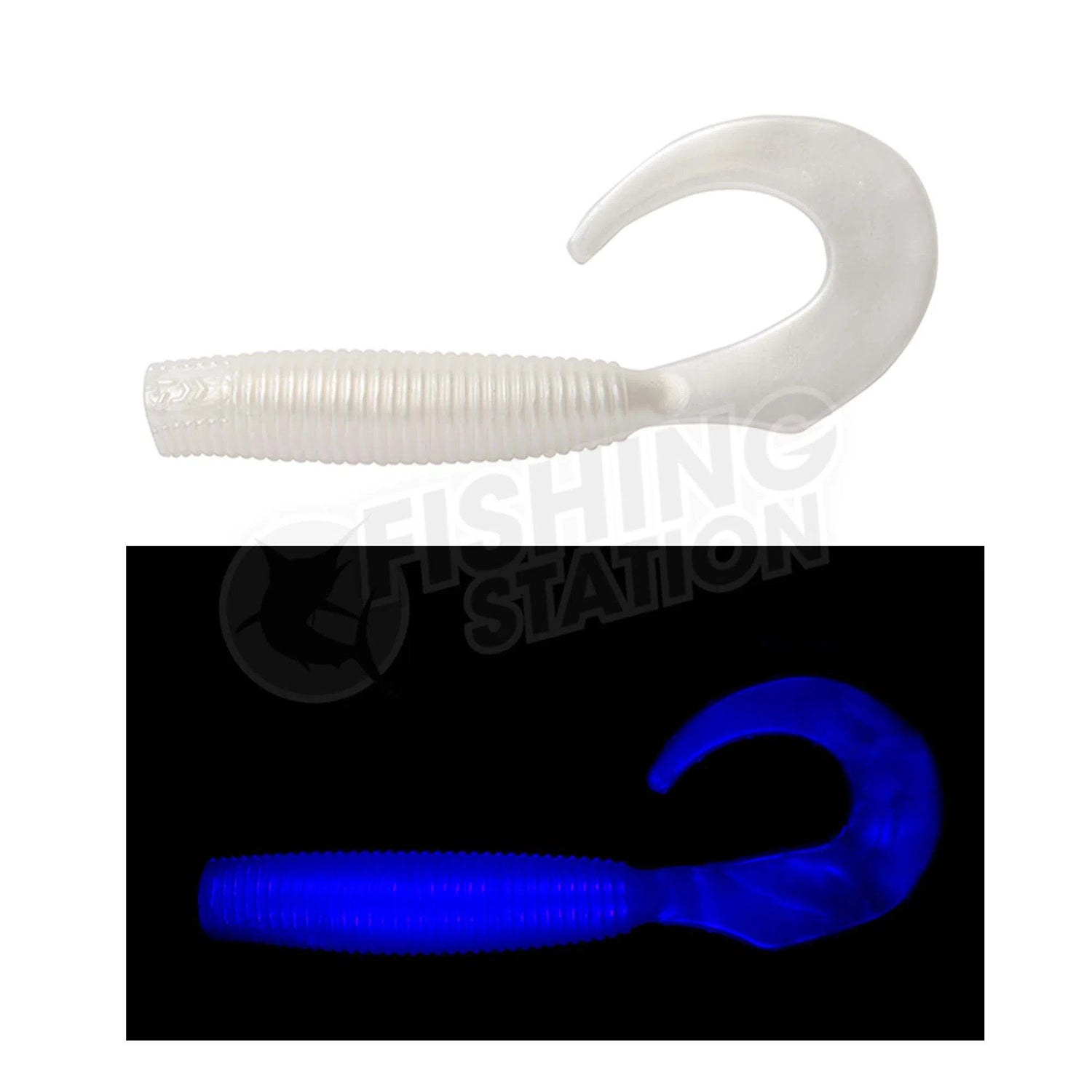 Daiwa Bait Junkie Grub-Lure - Soft Plastic-Daiwa-Pearl White #11-4”-Fishing Station