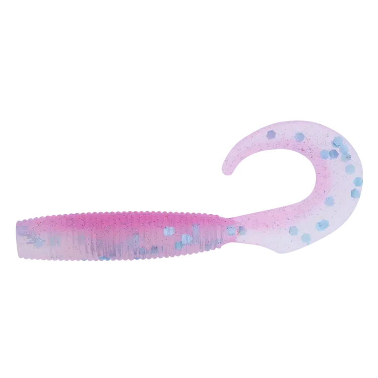Daiwa Bait Junkie Grub-Lure - Soft Plastic-Daiwa-Pink Snapper Glow #60-4”-Fishing Station