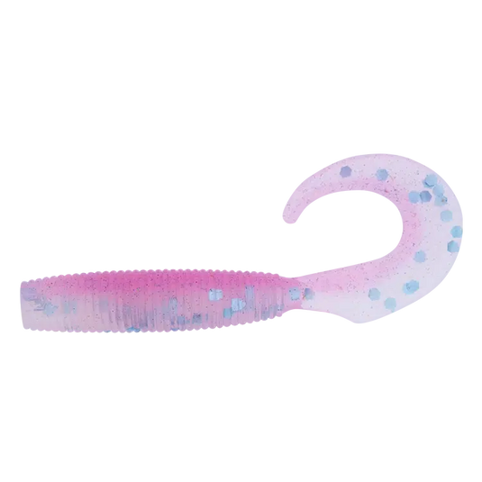 Daiwa Bait Junkie Grub-Lure - Soft Plastic-Daiwa-Pink Snapper Glow