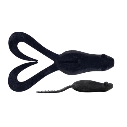 Daiwa Bait Junkie Kikker Curly Big-Lure - Soft Plastic-Daiwa-Black UV #13-Fishing Station