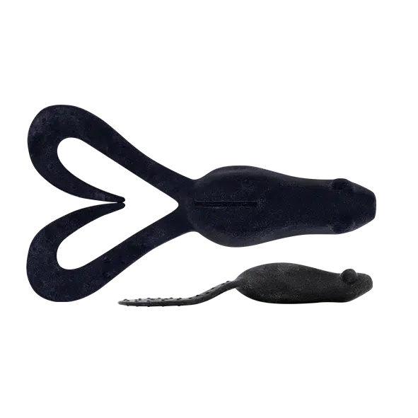 Daiwa Bait Junkie Kikker Curly Big-Lure - Soft Plastic-Daiwa-Black UV #13-Fishing Station