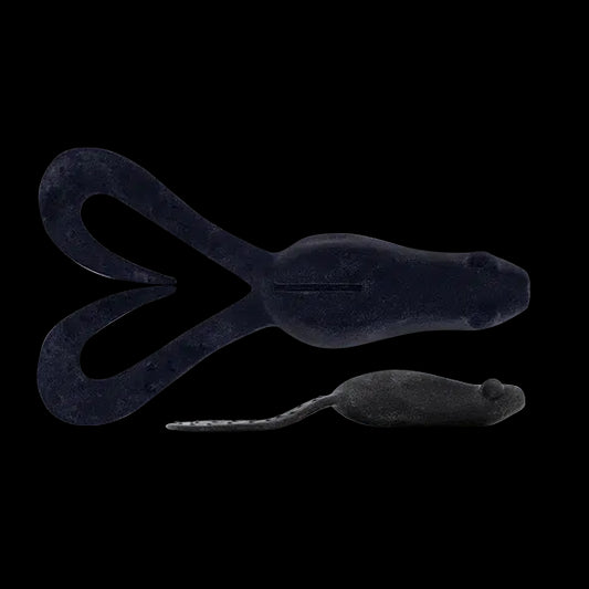 Daiwa Bait Junkie Kikker Curly Big-Lure - Soft Plastic-Daiwa-Black UV #13-Fishing Station