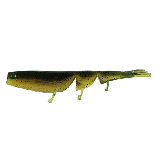 Daiwa Bait Junkie Prawn-Lure - Soft Plastic-Daiwa-3"-Olive Oil UV