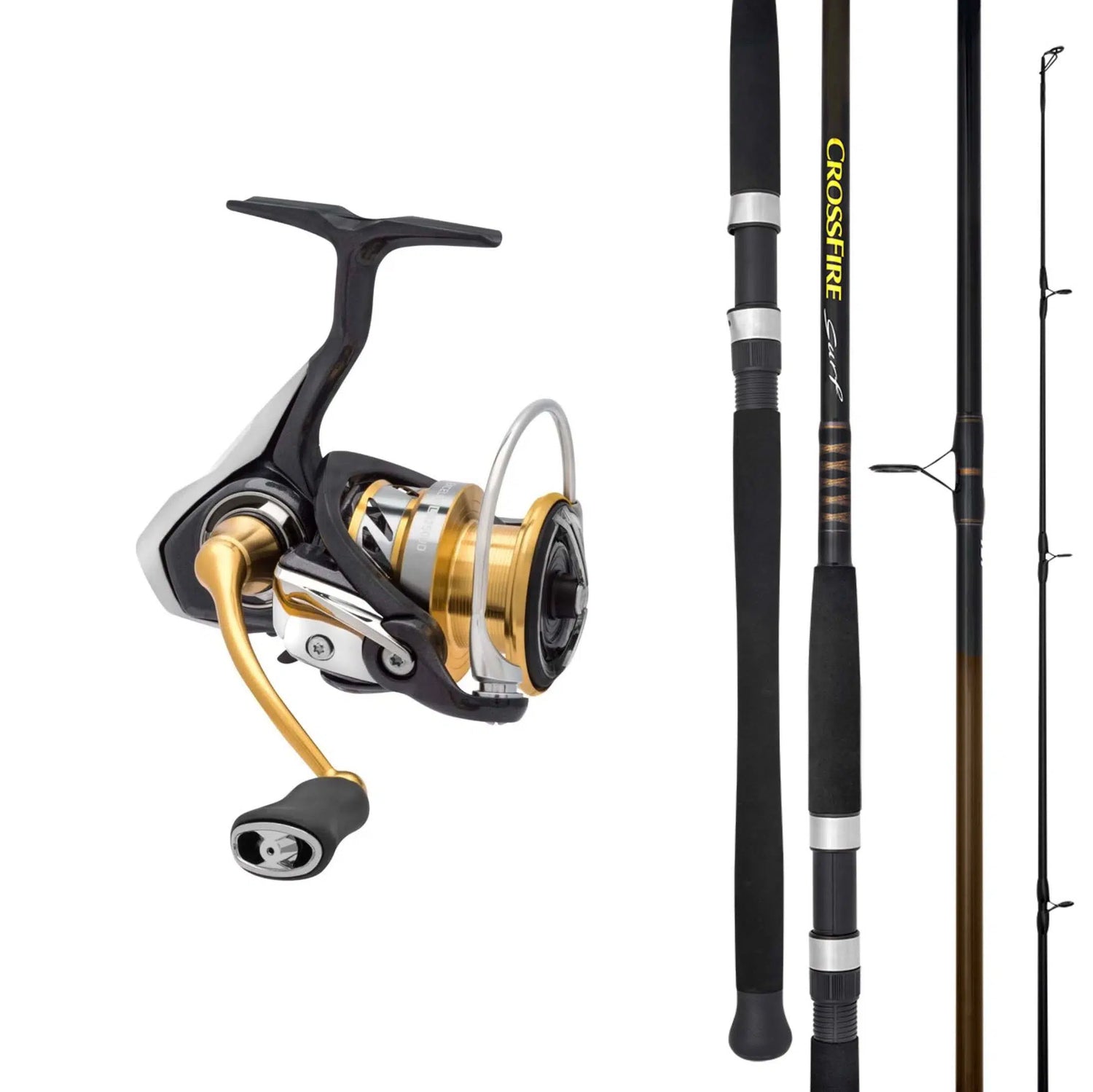 Daiwa Crossfire Surf / Exceler LT Beach & Rock Spinning Combo – Fishing  Station