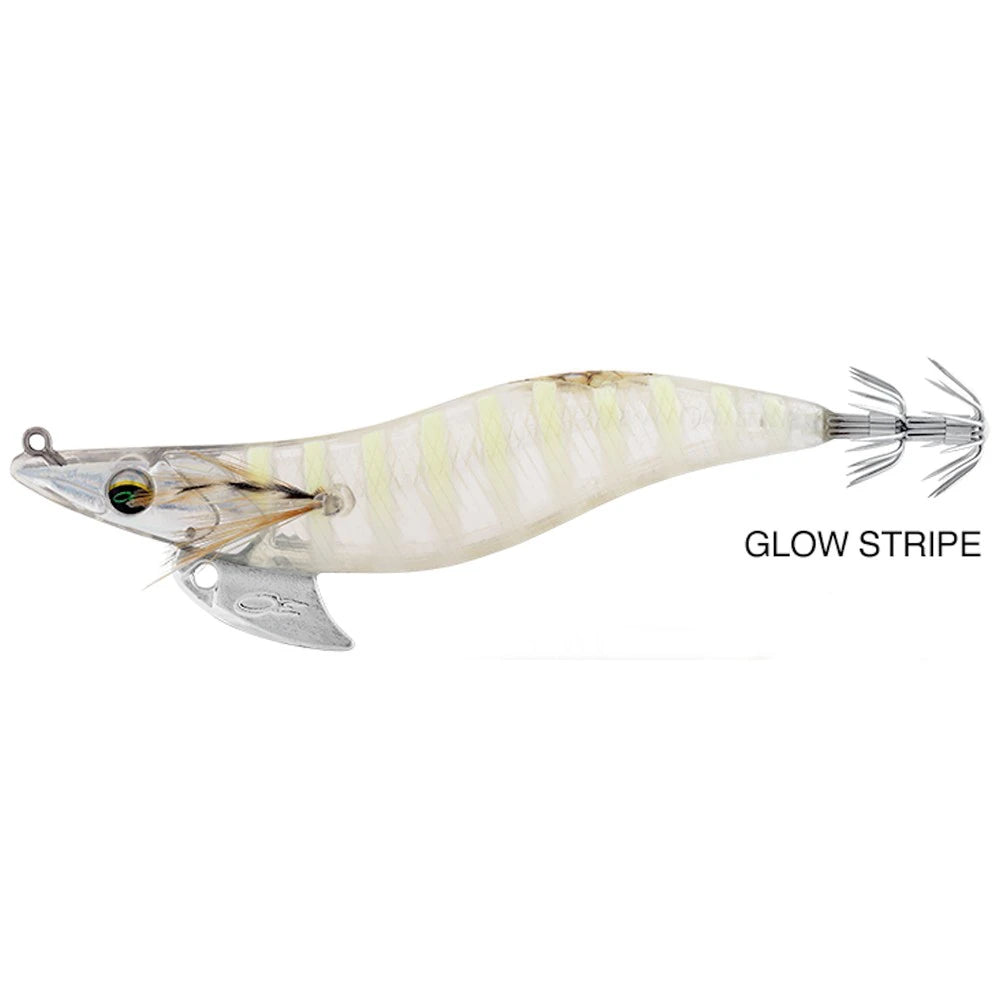 Daiwa Emeraldas Nude Squid Jig-Lure - Squid Jigs-Daiwa-Glow Stripe-Size 3.0-Fishing Station
