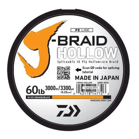 Daiwa J Braid Hollow 750m/820yd-Line - Braid-Daiwa-60lb-Fishing Station
