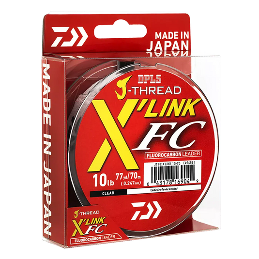 Daiwa J-Thread FC X-Link Fluorocarbon Leader-Line - Fluorocarbon Leader-Daiwa-20lb-50m-Fishing Station