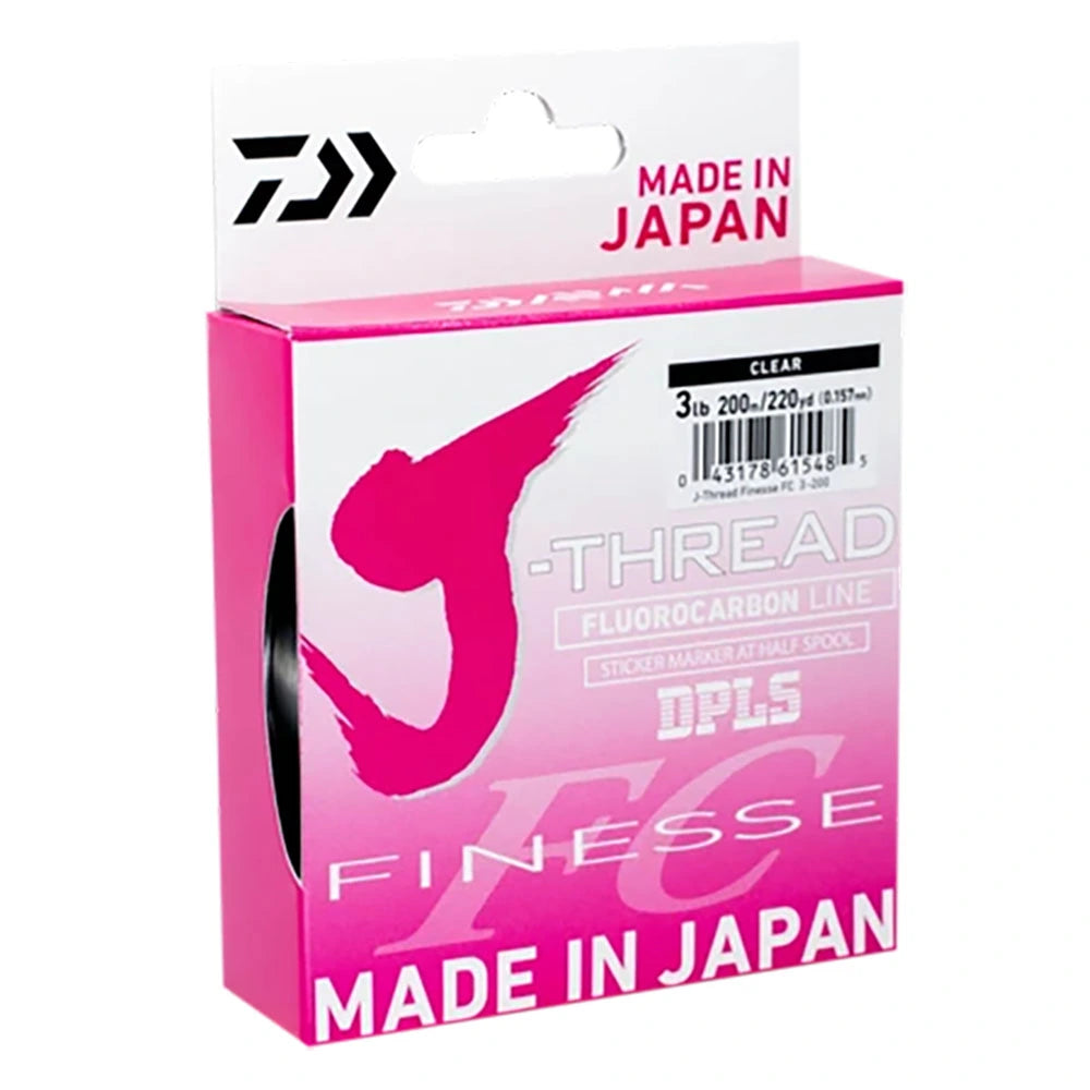 Daiwa J-Thread Finesse Fluorocarbon FC Line-Line - Fluorocarbon-Daiwa-3lb (200m)-Fishing Station