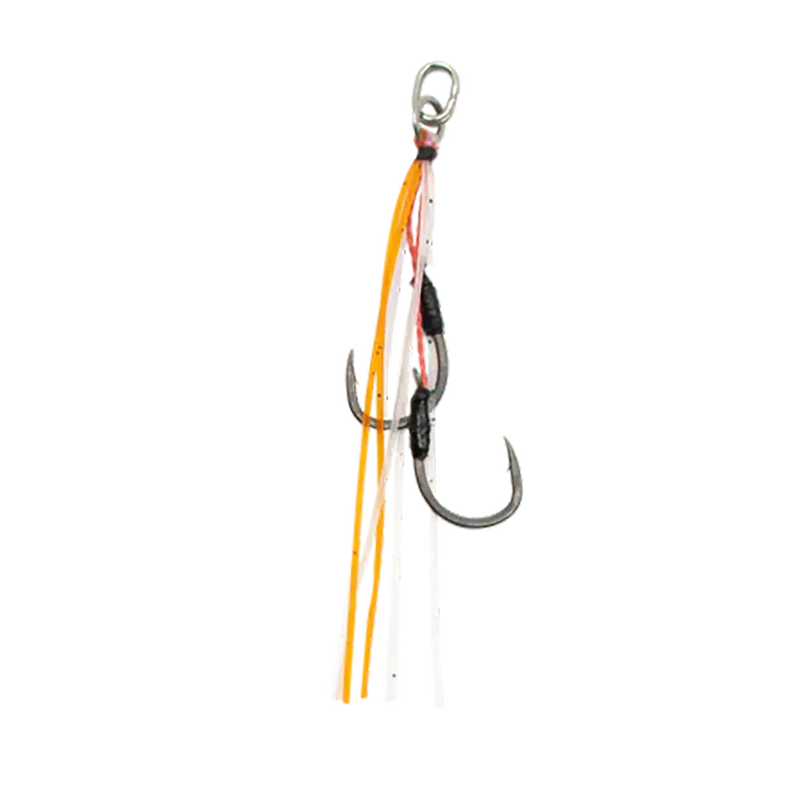 Load image into Gallery viewer, Daiwa Retrofit Assist Hooks-Hooks - Assist-Daiwa-Red Orange-#8-Fishing Station
