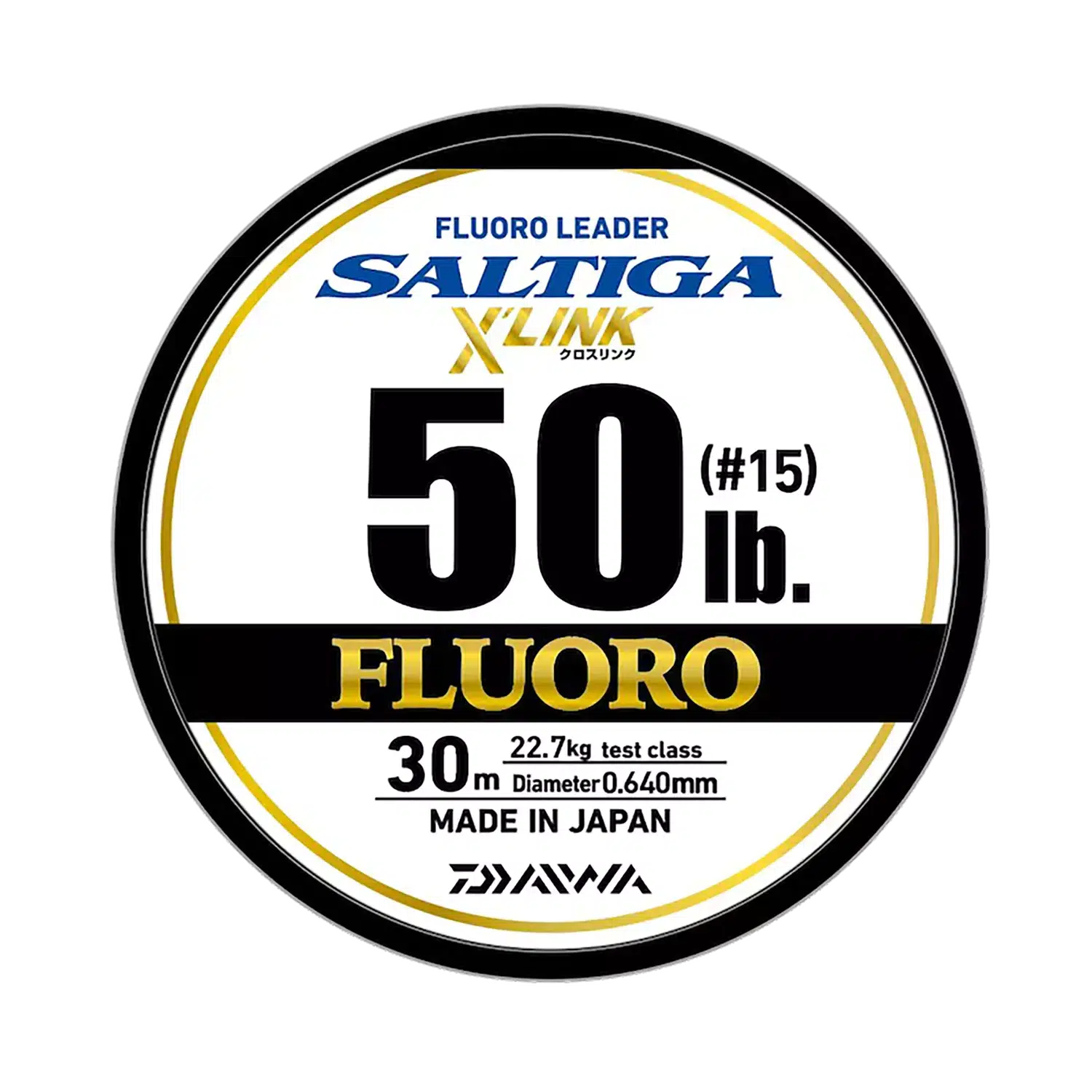 Daiwa Saltiga FC Fluorocarbon X-Link Leader Line-Line - Fluorocarbon Leader-Daiwa-20lb-Fishing Station