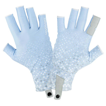 Daiwa UPF Pro Sun Glove-Gloves-Daiwa-Blue Prism-S/M-Fishing Station