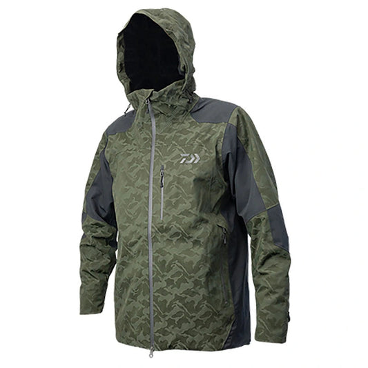 Daiwa Waterproof Rain Jacket Suits-Jumpers & Jackets-Daiwa-Dark Olive-M-Fishing Station