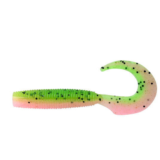 Daiwa Bait Junkie Grub-Lure - Soft Plastic-Daiwa-Strawberry Ripple