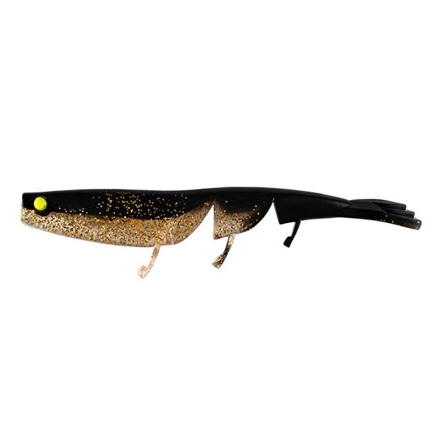 Load image into Gallery viewer, Daiwa Bait Junkie Prawn-Lure - Soft Plastic-Daiwa-5&quot;-Black &amp; Gold #29-Fishing Station
