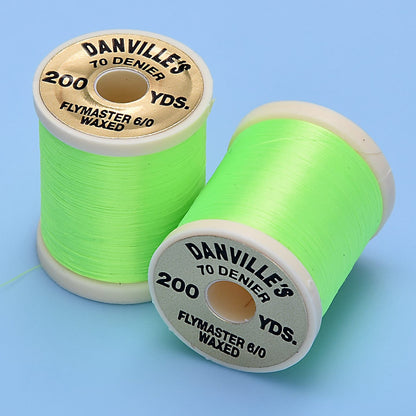 Danville Flymaster 6/0 Waxed Thread (70 Denier)-Fly Fishing - Fly Tying Material-Danville's-FL Green-Fishing Station
