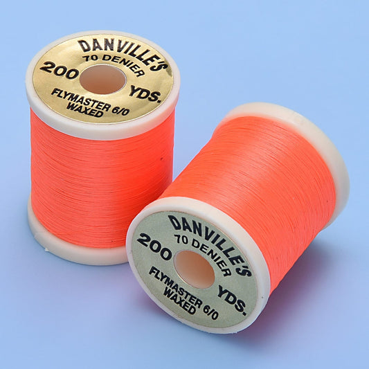 Danville Flymaster 6/0 Waxed Thread (70 Denier)-Fly Fishing - Fly Tying Material-Danville's-#503 FL Orange-Fishing Station