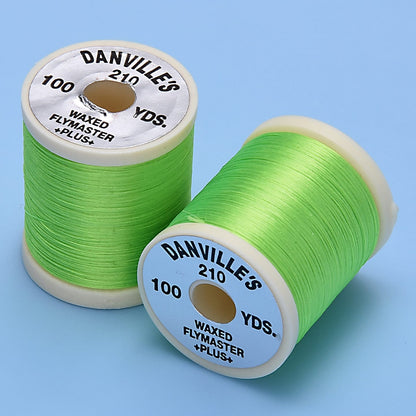 Danville Flymaster Plus 3/0 Waxed Thread (210 Denier)-Fly Fishing - Fly Tying Material-Danville's-FL Green-Fishing Station
