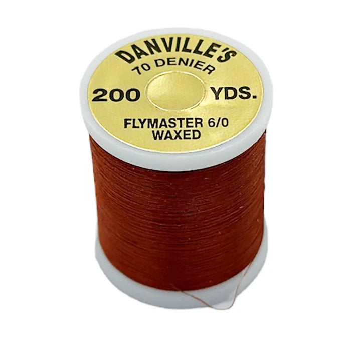 Danville Flymaster 6/0 Waxed Thread (70 Denier)-Fly Fishing - Fly Tying Material-Danville's-#40 Brown-Fishing Station